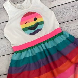 SOLD Rainbow Emoji Tank Dress